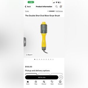 Drybar Bright Yellow Blow-Dryer Brush